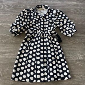 Diane Von Furstenberg Polka Dot Dress - Black and White
